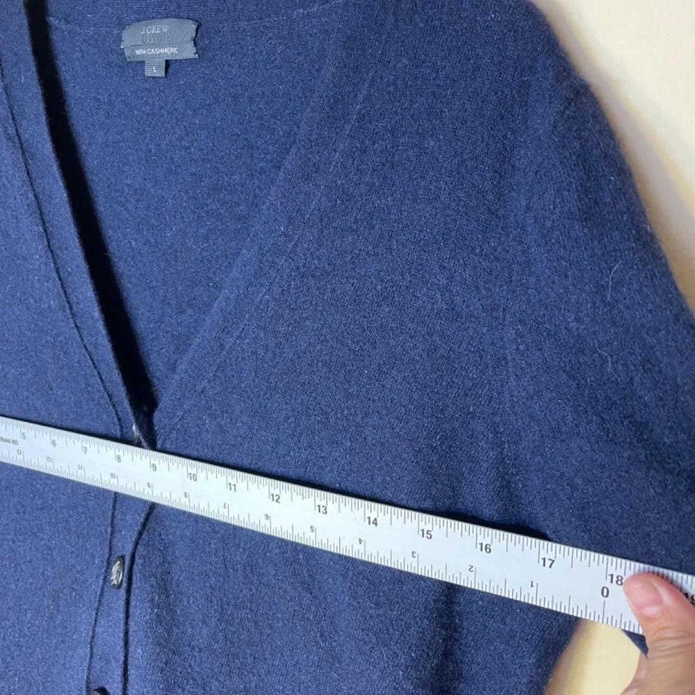 Cashmere J. Crew Navy Blue Cardigan